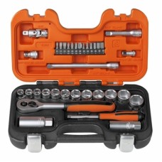 Bahco 34 Piece Socket Set 1/4in and 3/8in Drive 