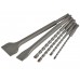 SDS Plus Chisel & Drill Bit Set, 6 Piece SDS Plus Chisel & Drill Bit Set, 6 Piece