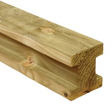 2.4m x 100mm x 100mm Timber slotted inter post 2.4m x 100mm x 100mm Timber slotted inter post