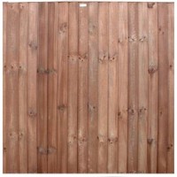 Closeboard Panel / Feather Edge Panel - Pre-treated Brown