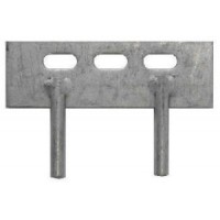 Concrete Gravel Board Fitting - 2 Pin Cleat