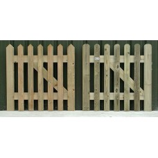 Palisade Gate (Flat, Pointed or Round top) - Fully Framed