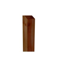 100mm x 100mm Softwood Fence Post Flat top / Half Back Weather