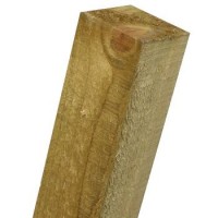 75mm x 75mm Softwood Fence Post Flat Top