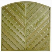 Suffolk Decorative Fence Panel / V Arched Fence Panel